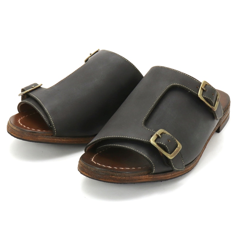 モト MOTO ホーウィンラティーゴ ダブルバックルサンダル HORWEEN