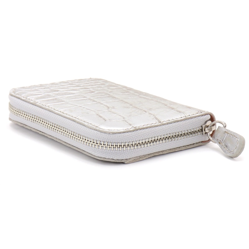 コケット Coquette Round Zip S Croco embossed ラウンドファスナー