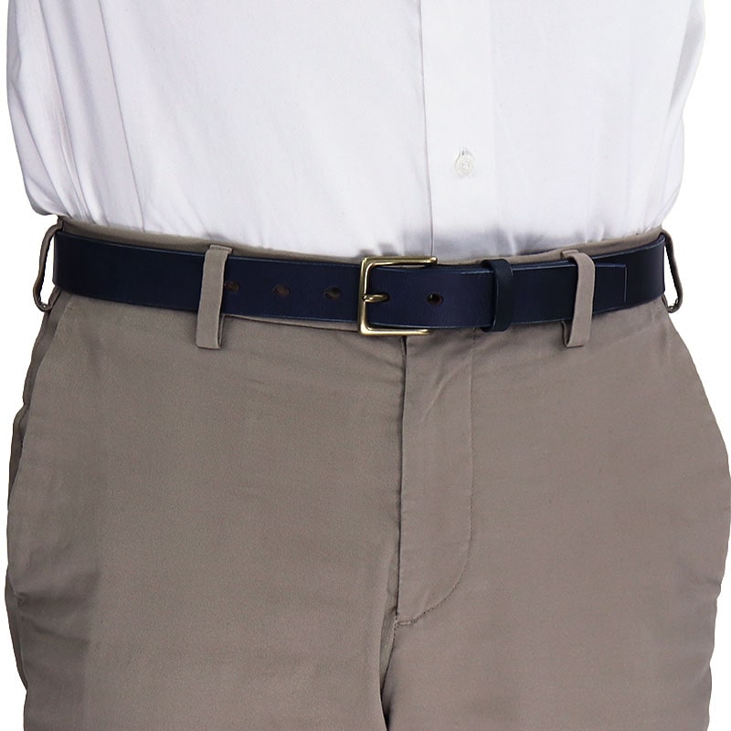 MOMOTARO JEANS 桃太郎ジーンズ LEATHER BELT - BENZ レザーベルト