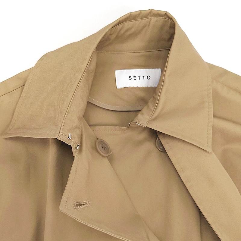 セット SETTO TWILL GUN PATCH COAT ツイルガンパッチコート ロング