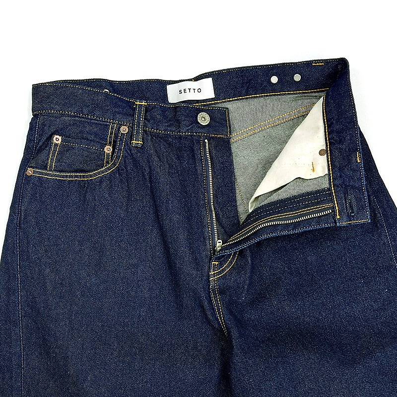セット SETTO PANEL JEANS 11ozデニム パネルジーンズ ワイド