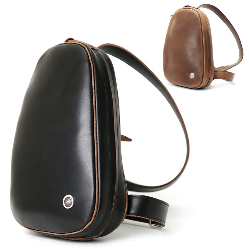 MOTO MOTOR NEW VINTAGE ボディバッグ MOTOR NEW VINTAGE モーター【HORWEEN CHROMEXCEL BODY BAG】≪NATURAL