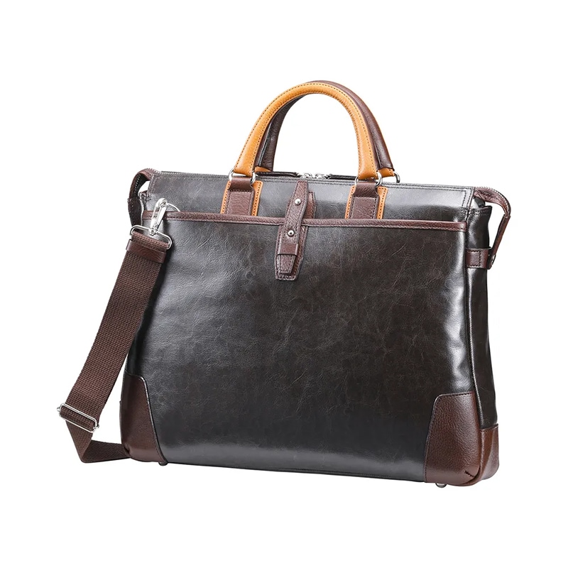 【中古品】Beyond entrepreneurship オリジナルベーシック ORIGINAL BASIC 帆布PU×レザーソフトブリーフ