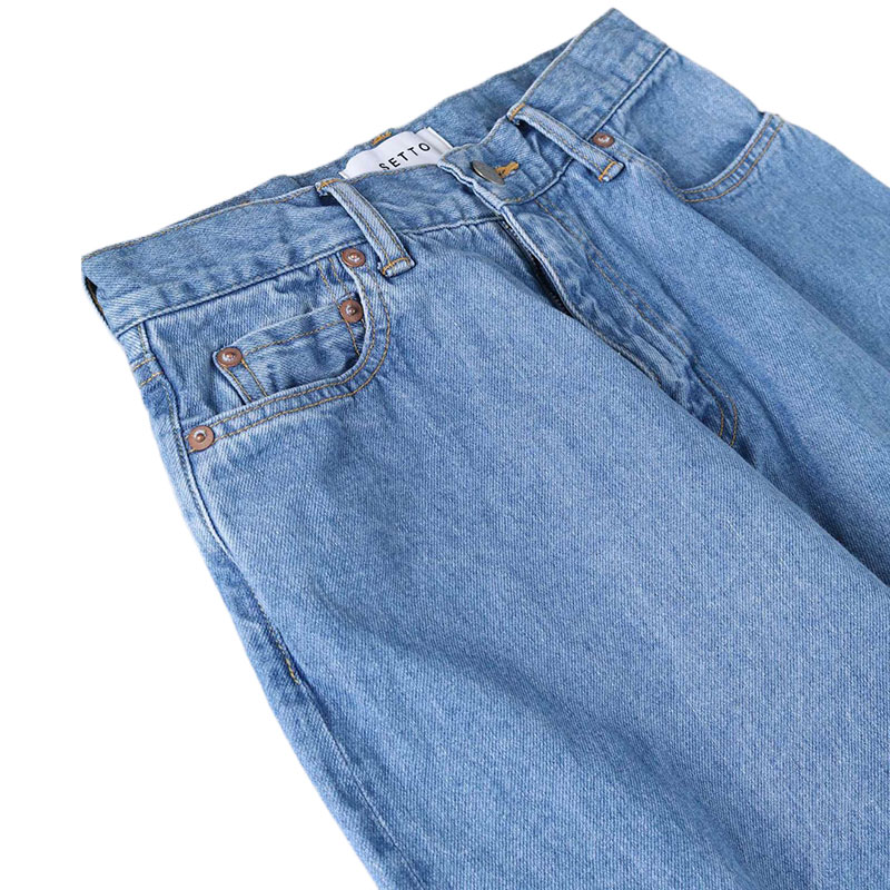 セット SETTO STRAIGHT JEANS VW 12ozセルヴィッチデニム ストレート