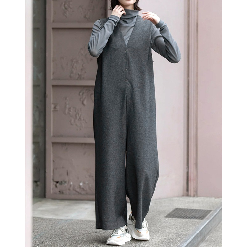 ミューニック Munich メランジツイルコンビネゾン サロペット