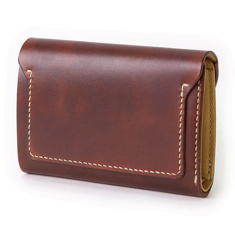 モト MOTO HAND-DYED MIDDLE WALLET 手染めミドルウォレット 三つ折り