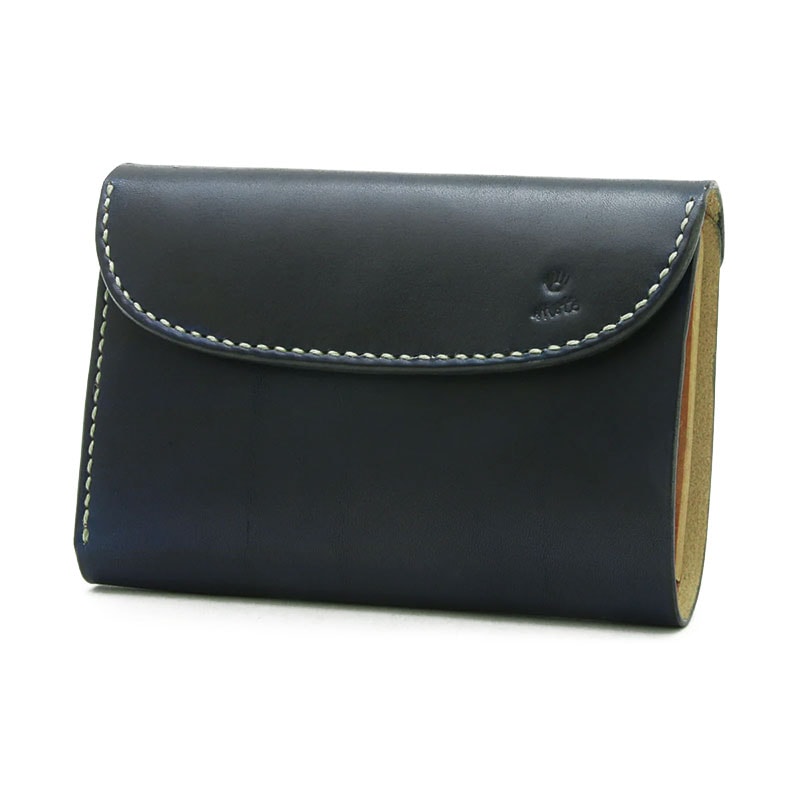 モト MOTO HAND-DYED MIDDLE WALLET 手染めミドルウォレット 三つ折り