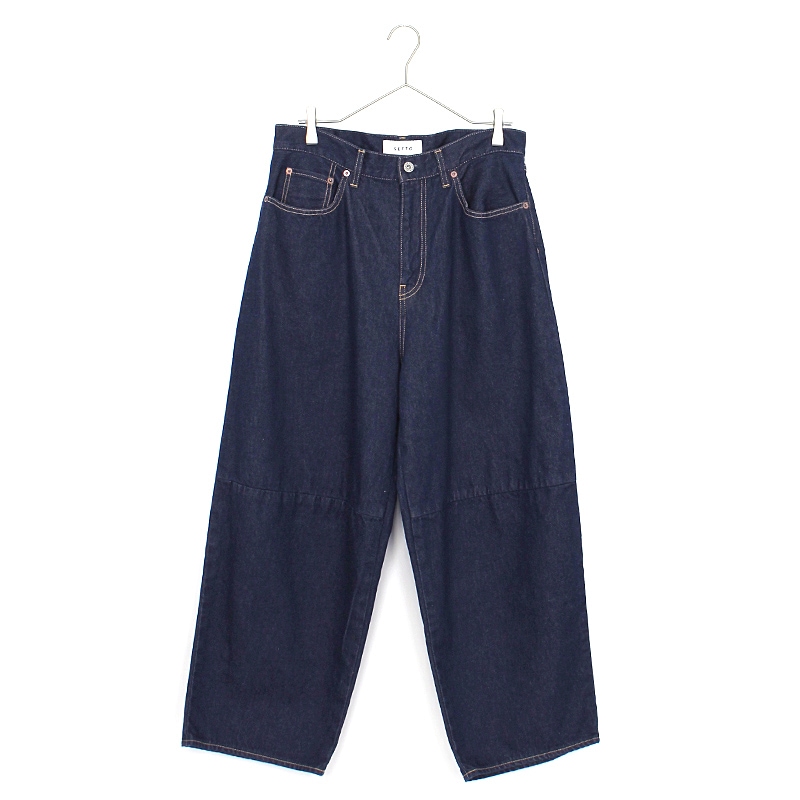 セット SETTO KNEE JEANS 11ozデニム ニージーンズ ワイドシルエット