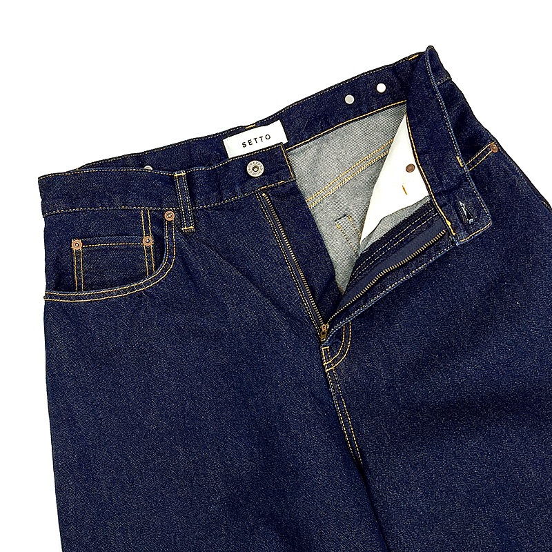 セット SETTO KNEE JEANS 11ozデニム ニージーンズ ワイドシルエット