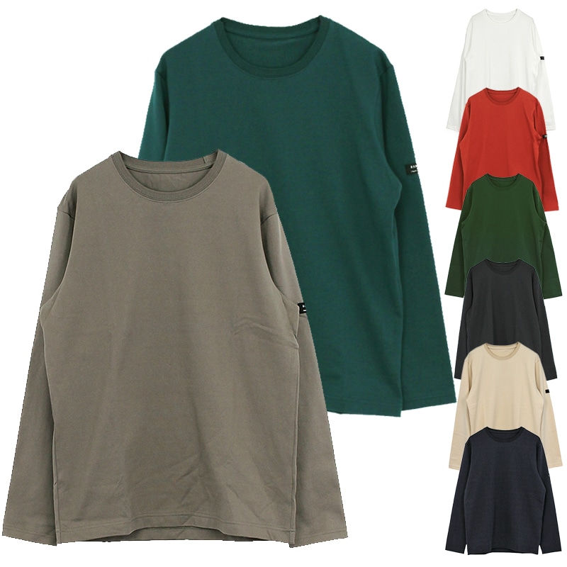 東大阪繊維研究所(HOFI) オーガニック超長綿 タック襟長袖Tシャツ ユニ