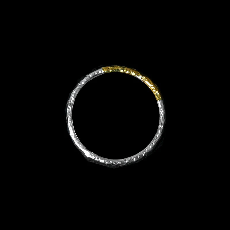 モト MOTO 月と太陽 リング TSUKI TO TAIYO RING （999SILVER&K24 GOLD