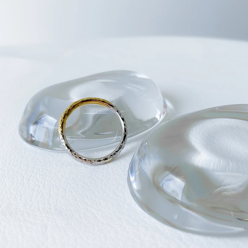 モト MOTO 月と太陽 リング TSUKI TO TAIYO RING （999SILVER&K24 GOLD