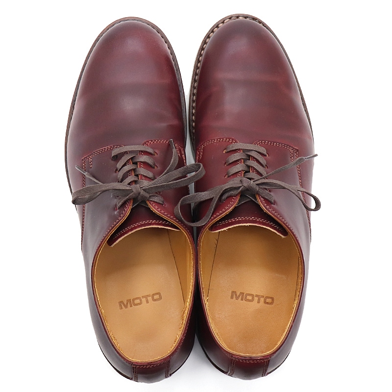 モト MOTO コードバンプレーントゥシューズ CORDOVAN PLAIN TOE