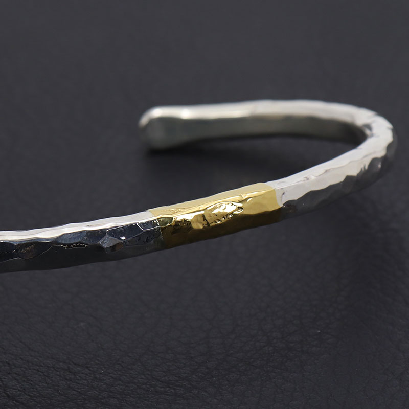 モト MOTO 月と太陽 バングル TSUKI TO TAIYO BANGLE （999SILVER&K24