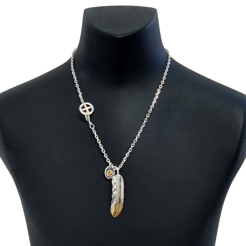 最終値下げ‼️MOTO フェザーネックレス モーター MOTOR FEATHER PENDANT フェザーペンダント ネックレス CHS-B