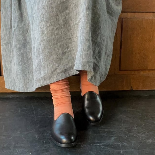モト MOTO レディース レザースリッポン LADIES LEATHER SLIP-ON