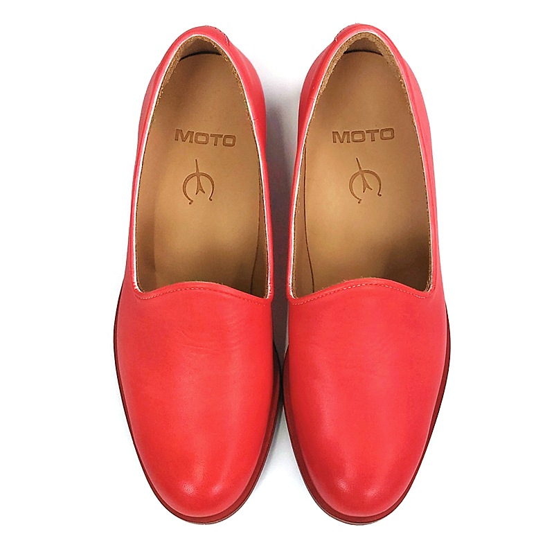 モト MOTO レディース レザースリッポン LADIES LEATHER SLIP-ON