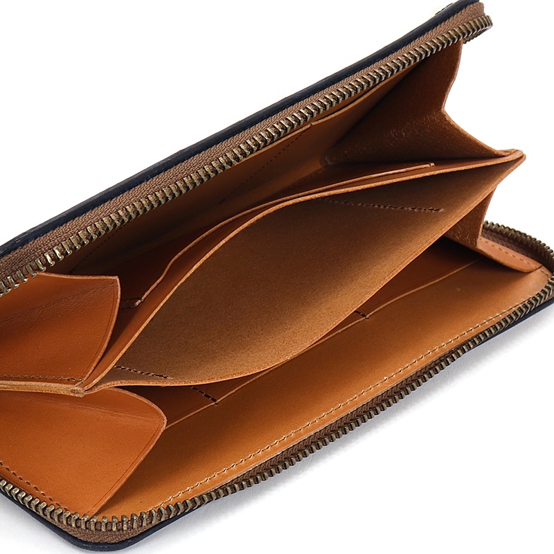 モト MOTO ヌメクロコダイル ジップロングウォレット NUME