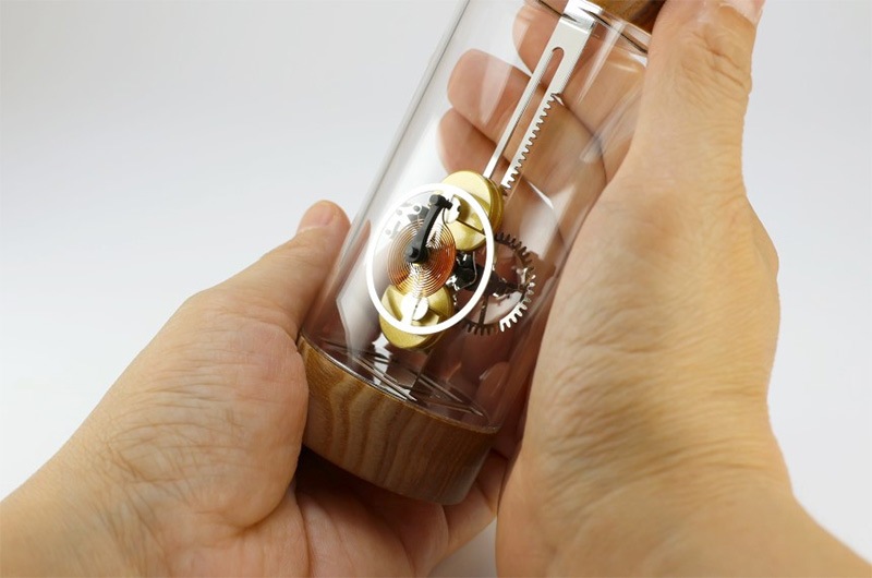 KOKUSAI DSP. オシログラス oscilloglass Ake 3min 機械式計時装置