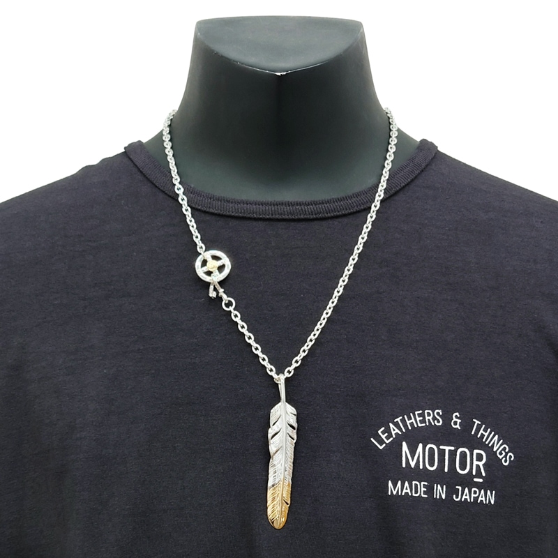 モーター MOTOR FEATHER PENDANT フェザーペンダント ネックレス 2506D