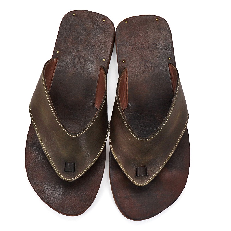 モト MOTO イタリアンレザー トングサンダル ITALIAN LEATHER