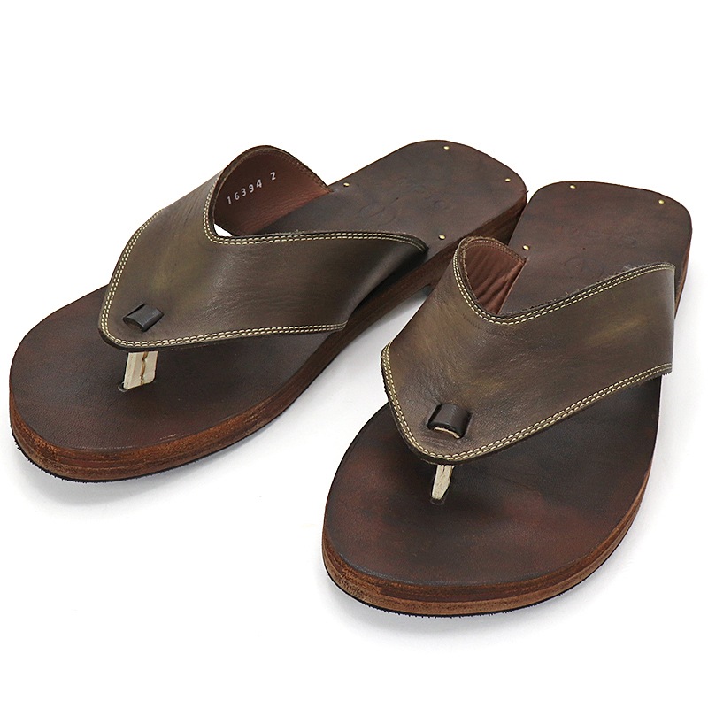 モト MOTO イタリアンレザー トングサンダル ITALIAN LEATHER