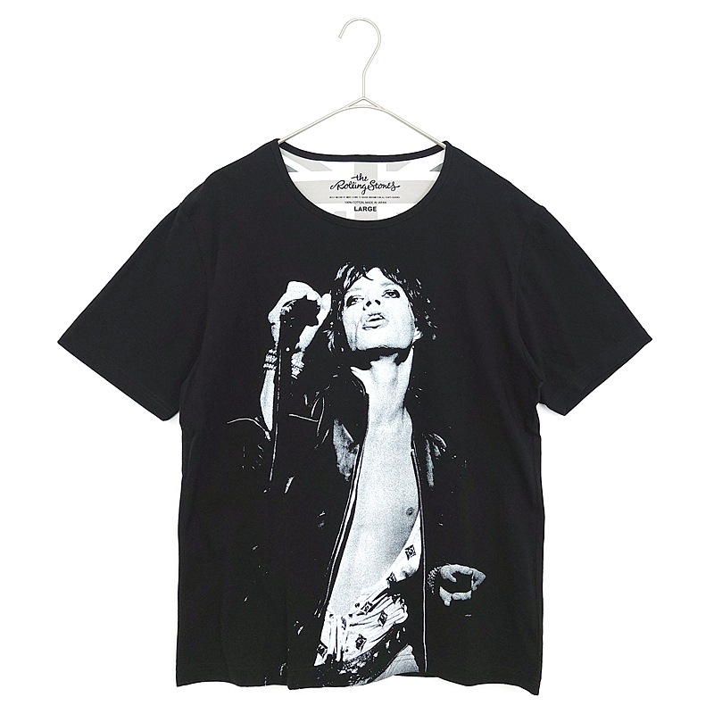 ローリングストーンズ 半袖 バンドTシャツ デカロゴ L コピーライト 公式 半袖 Tシャツ ローリング・ストーンズ ワールドツアー プリント クルー