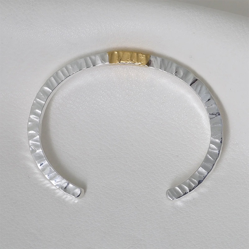 モト MOTO 月と太陽 バングル TSUKI TO TAIYO BANGLE （999SILVER&K24