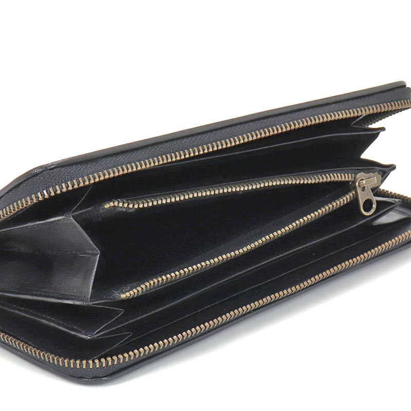 奈良印傳 ～印傳工房南都～ ラウンドファスナー長財布 漆印傳