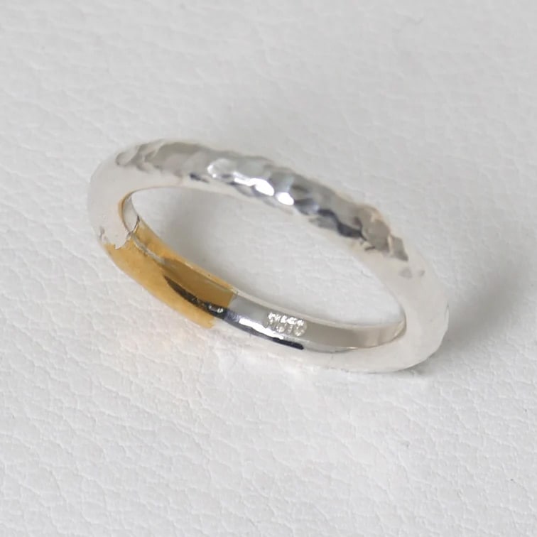 モト MOTO 月と太陽リング TSUKI TO TAIYO RING （999SILVER&K24