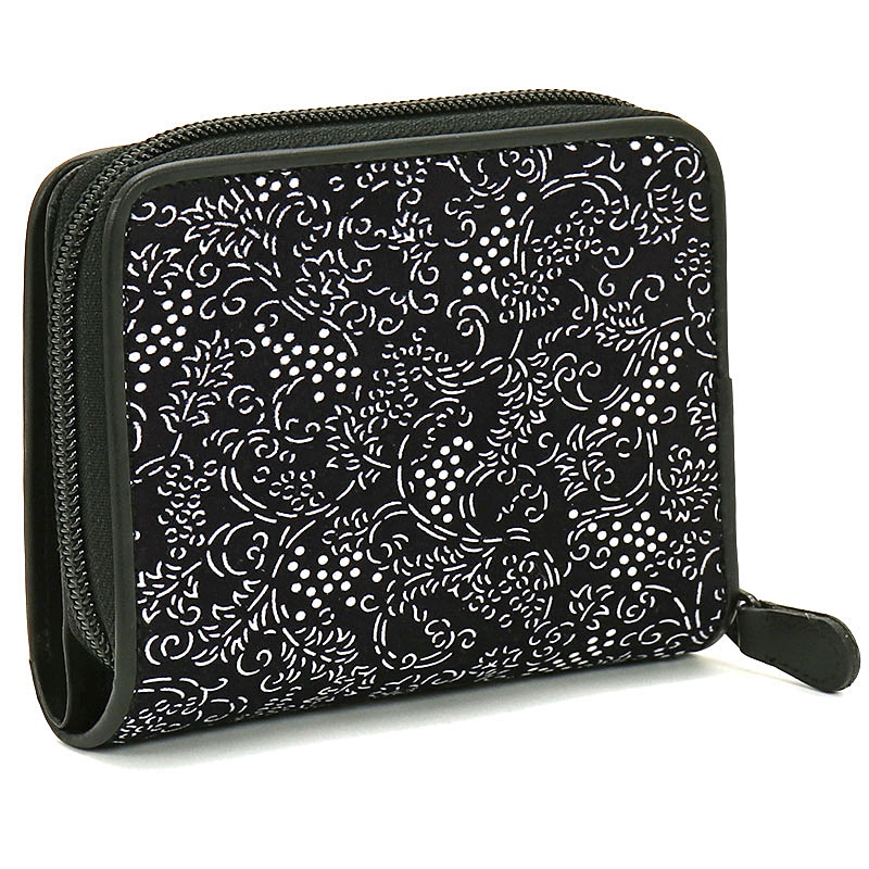 奈良印傳 印傳工房南部 パッチワーク 二つ折り財布 奈良印傳 ～印