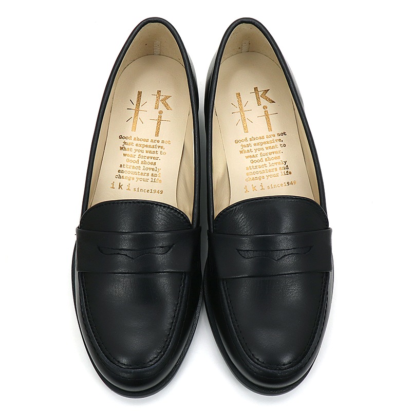 ローファー　ブラック　25cmレザー CASTELLANO｜aranciato別注 カウレザー ブラックチェーン ローファー