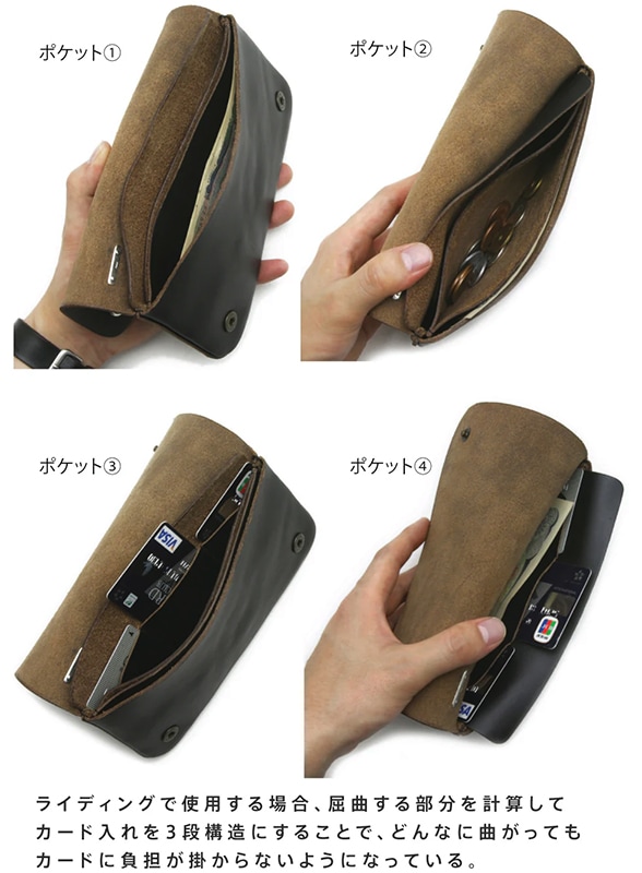 モーター MOTOR HORWEEN CHROMEXCEL TRACKER'S WALLET