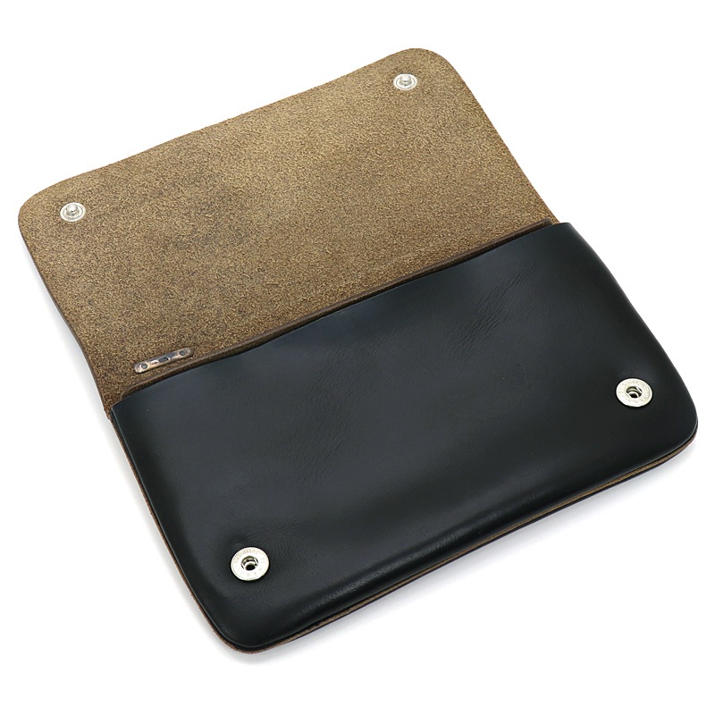 HORWEEN クロムエクセル　セミロングトラッカーウォレット2層シルバー950 HORWEEN クロムエクセル セミロングトラッカーウォレット2層