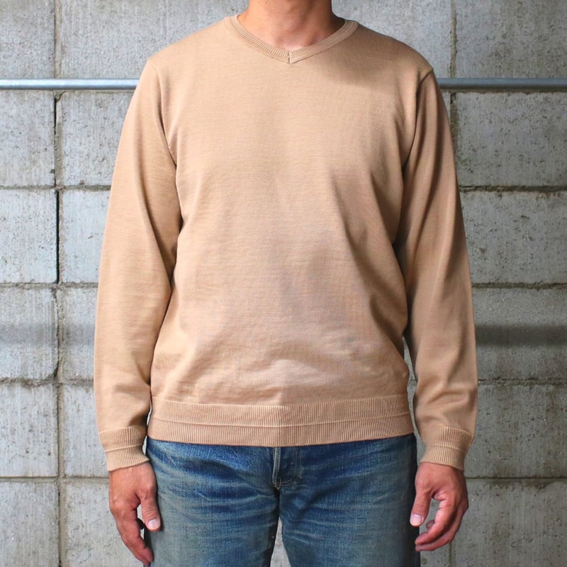 東大阪繊維研究所(HOFI) 18.5μmウール Vネックセーター HOFI-046 | 東