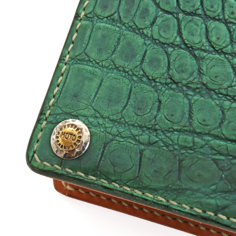 モト MOTO ヌメクロコダイルショートウォレット NUME CROCODILE SHORT