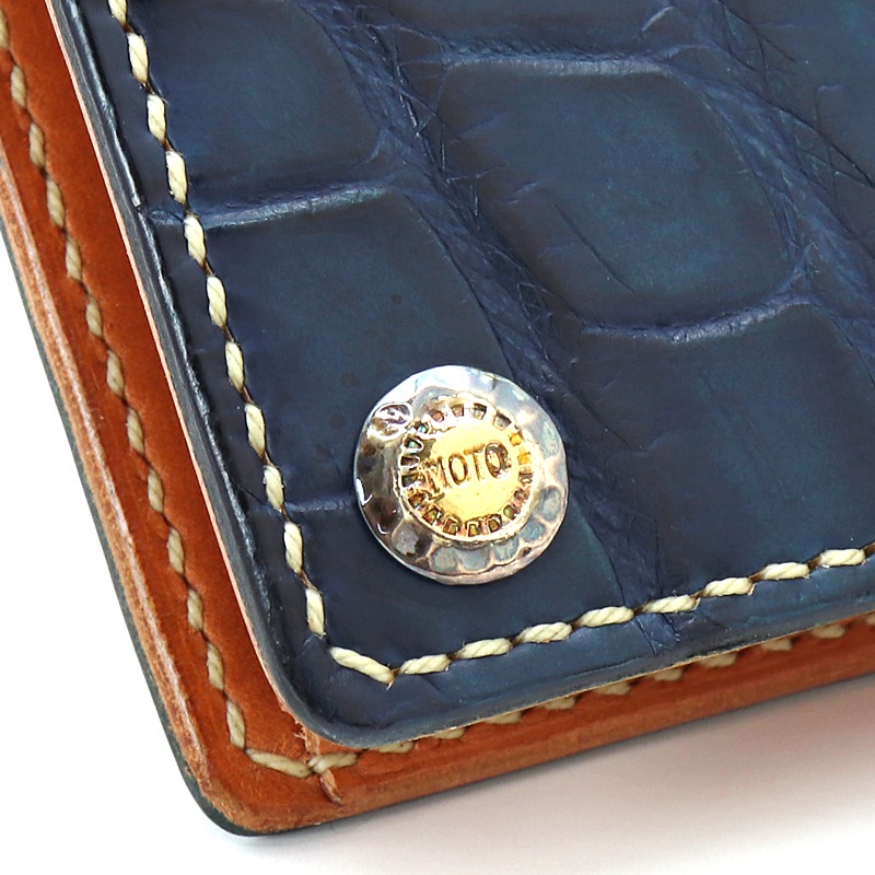 モト MOTO ヌメクロコダイルショートウォレット NUME CROCODILE SHORT