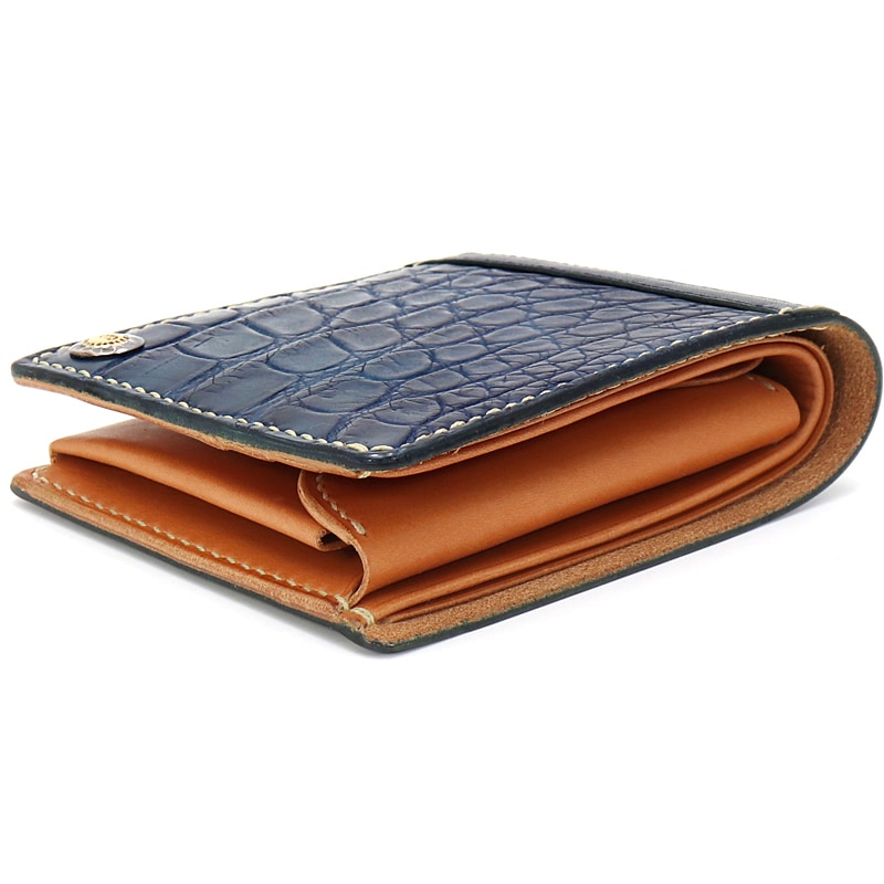 モト MOTO ヌメクロコダイルショートウォレット NUME CROCODILE SHORT