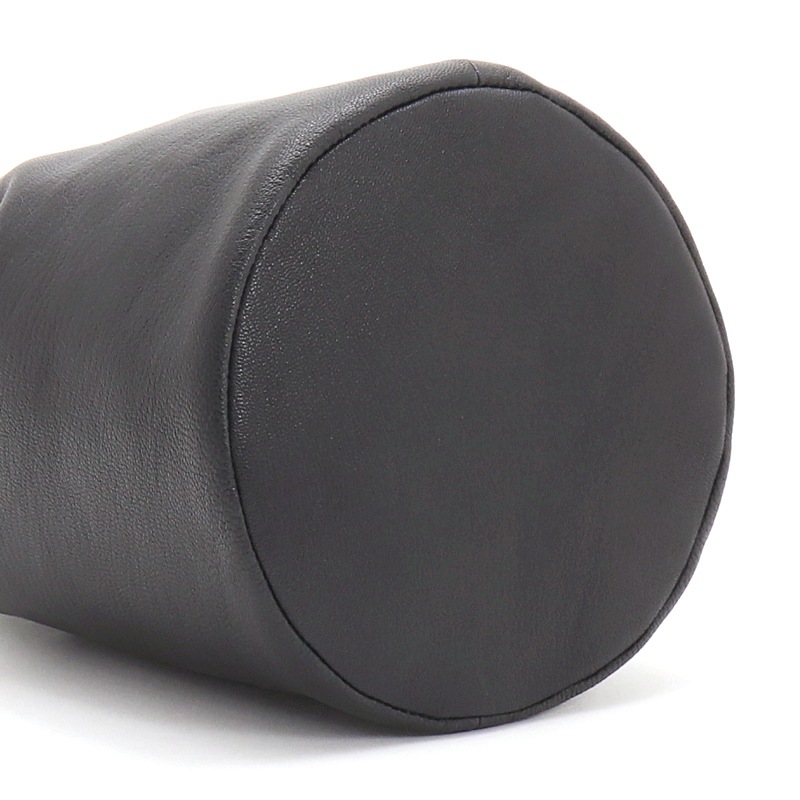 MOTO ゴートレザー巾着ポーチ　BLACK モト MOTO GOAT LEATHER POUCH ゴートレザー巾着ポーチ 巾着