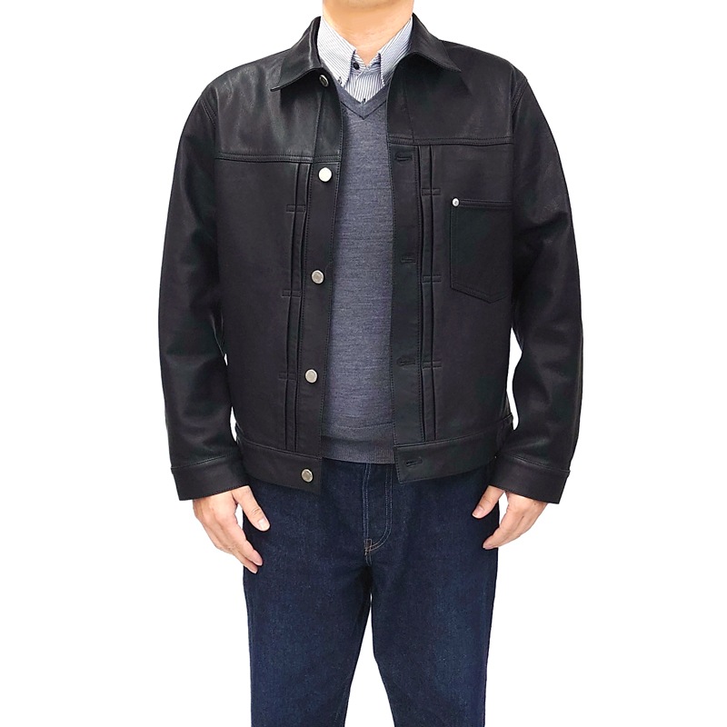 MOMOTARO JEANS 桃太郎ジーンズ LEATHER JACKET レザージャケット 革