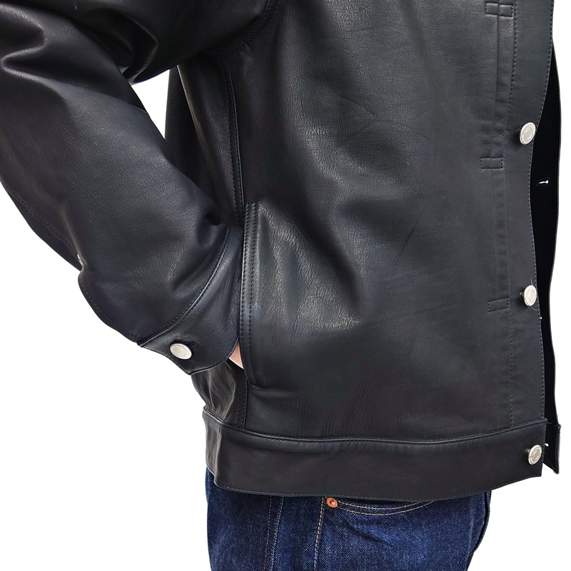 モコ太郎 MOMOTARO JEANS 桃太郎ジーンズ LEATHER JACKET レザージャケット 革