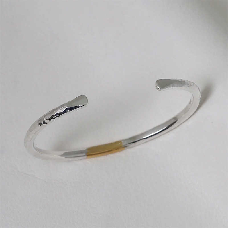 モト MOTO 月と太陽 バングル TSUKI TO TAIYO BANGLE （999SILVER&K24
