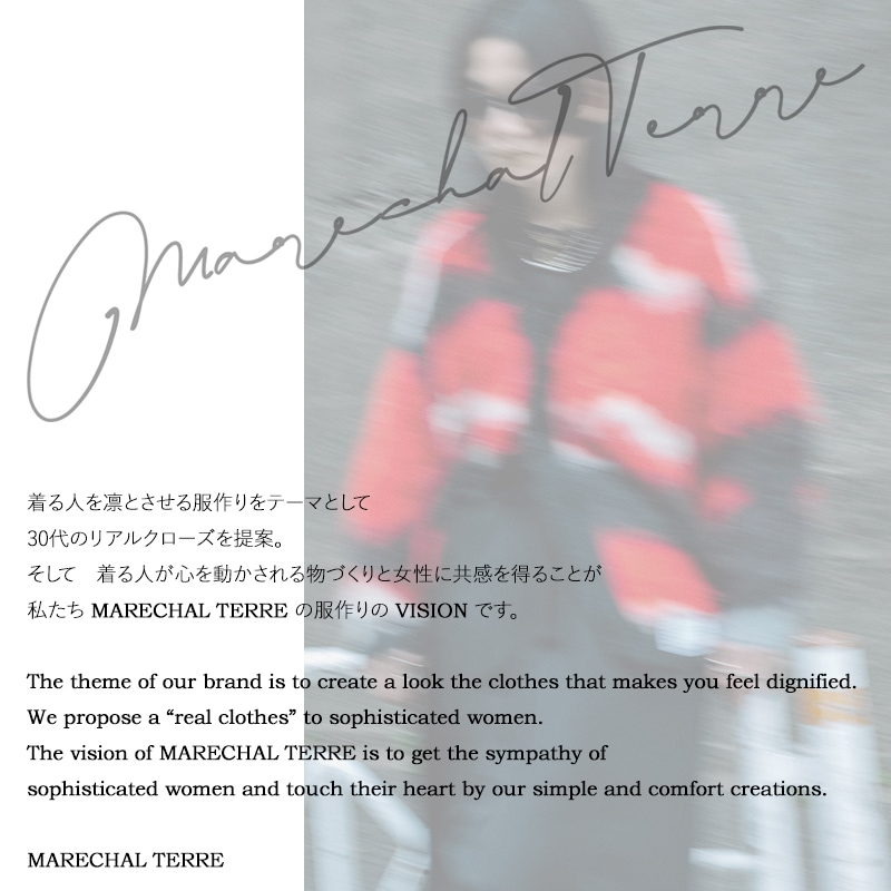 マルシャル・テル MARECHAL TERRE シアーレイヤードスキッパートップス