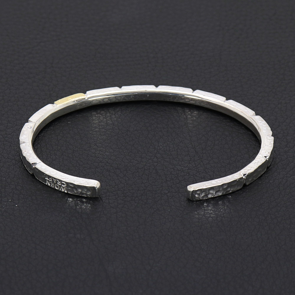 ウォーンクラフト WORNCRAFT. BLOCKS ART K24GOLD & 950 SILVER BANGLE