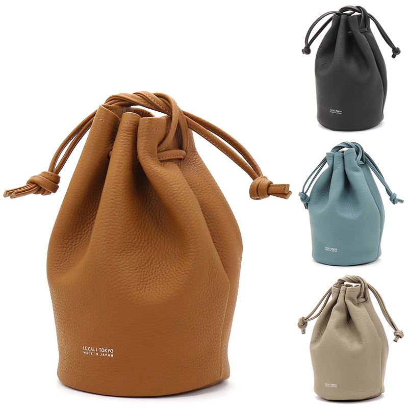 レザリ LEZALI エンボス巾着バッグ Emboss Purse Bag 巾着ポーチ 巾着