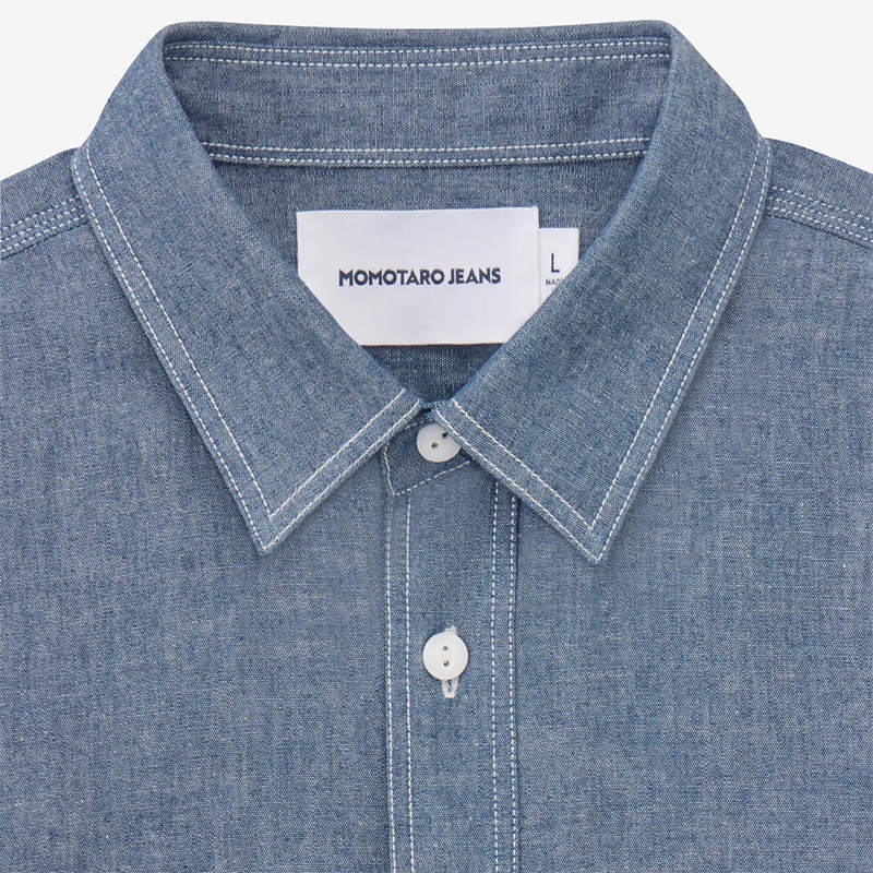 MOMOTARO JEANS 桃太郎ジーンズ TRIPLE STITCH L/S CHAMBRAY SHIRT(TWO