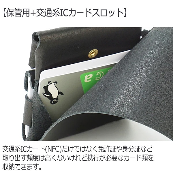 KOTOTS 孔凸デザイン フラットフラップ 二つ折り財布 FF