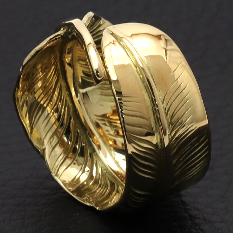 vintage ヴェール　リング　フェイスリング　女神　リング SYMPATHY OF SOUL（シンパシーオブソウル） Old Feather Ring