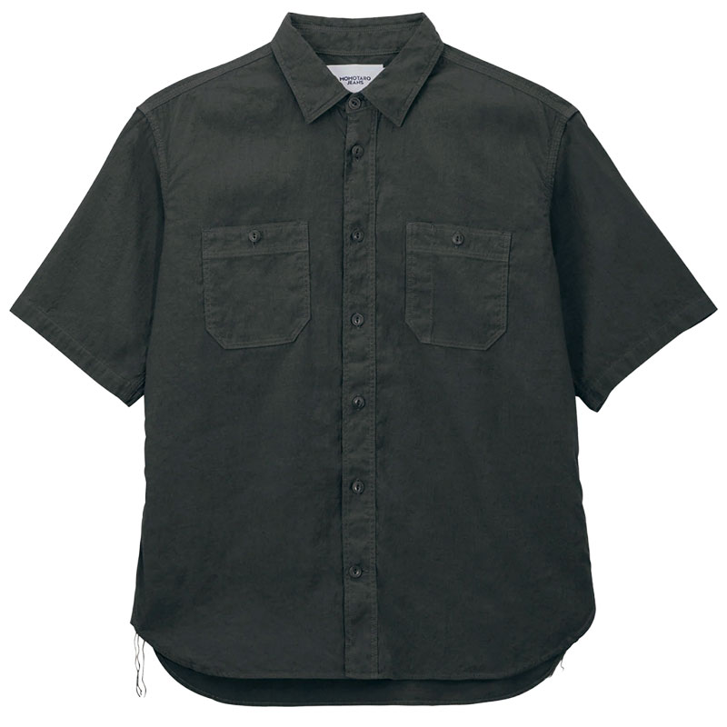 MOMOTARO JEANS 桃太郎ジーンズ LINEN S/S SHIRT リネンショート