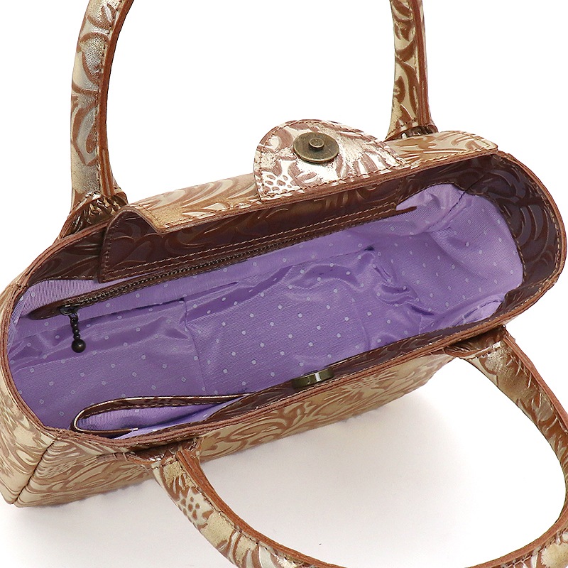 COQUETTE コケット　フルール型押し　レザー　バスケット　Lサイズ　希少 Leather Basket レザーバスケットL フルール【Coquetteコケット